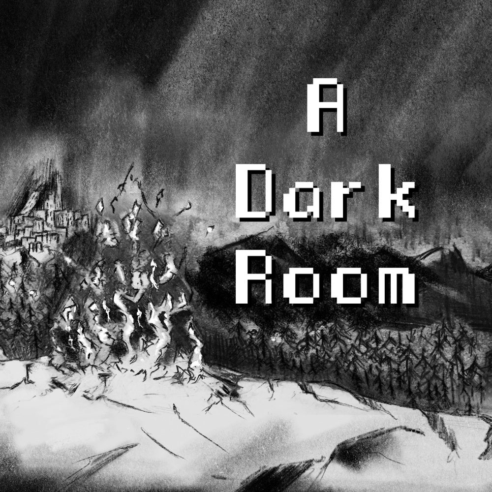 a dark room